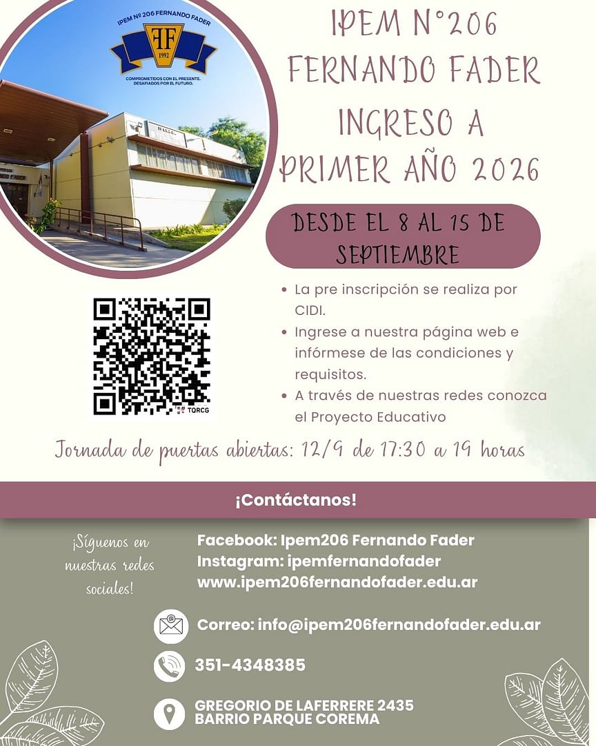 INGRESO A PRIMER AÑO 2025